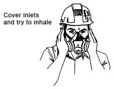 Negative pressure fit test diagram