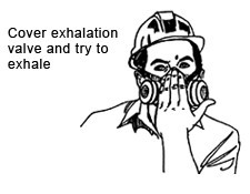 Positive pressure fit test diagram